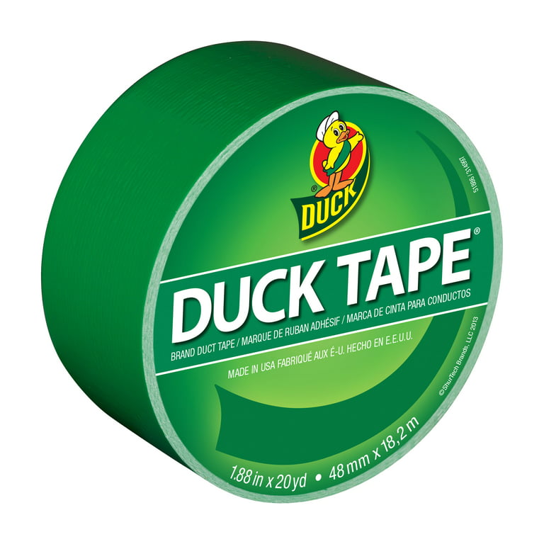 Duck Brand Color Duct Tape, 1.88 in. x 20, Green 