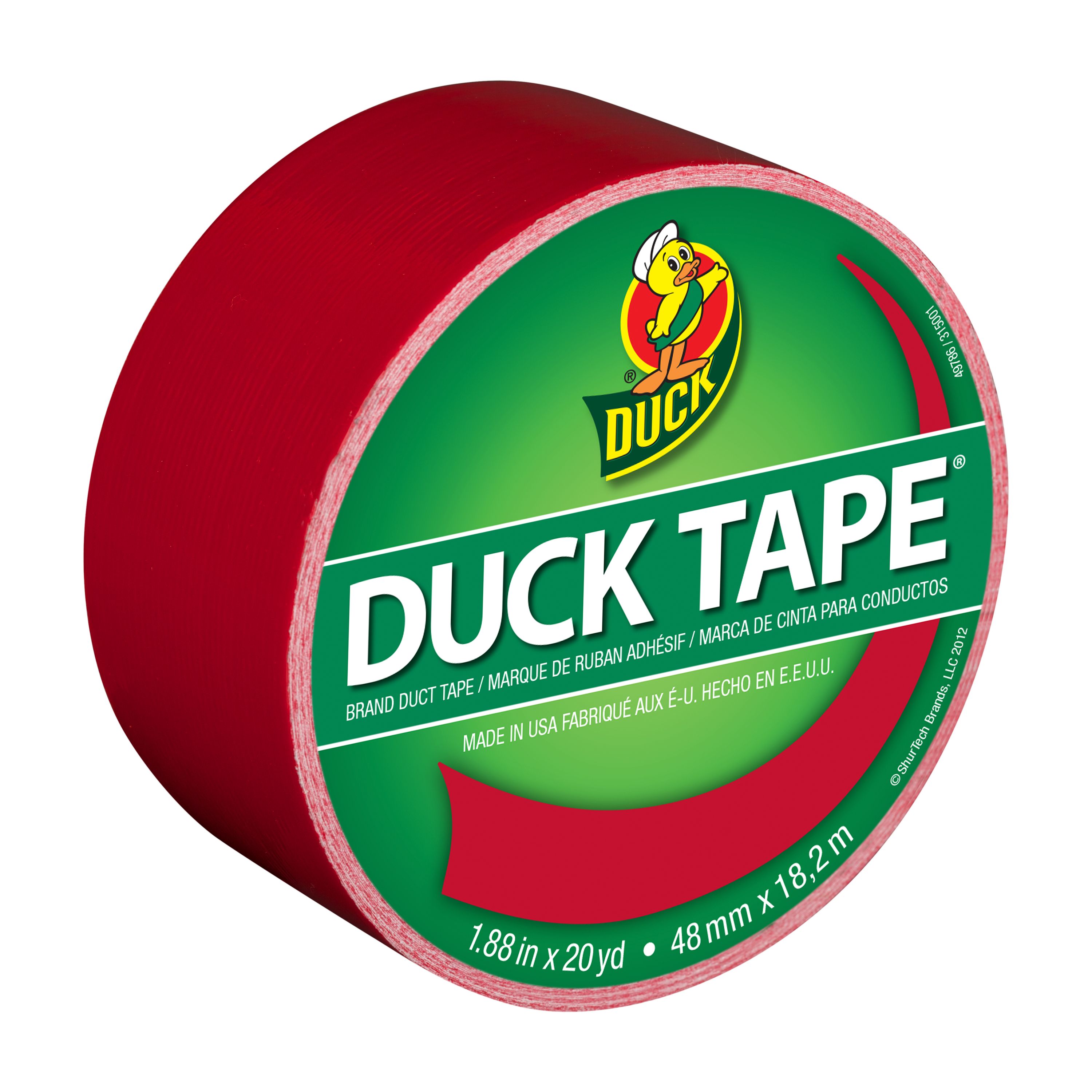 Duck Brand Color Duct Tape, 1.88 in. x 20 yd., Red - image 1 of 5