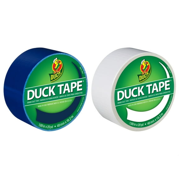 Duck Brand Color Duct Tape Hanukkah Holiday Combo 2-pack, Blue And White, 1.88 Inches X 20 Yards Each Roll, 40 Yards Total
