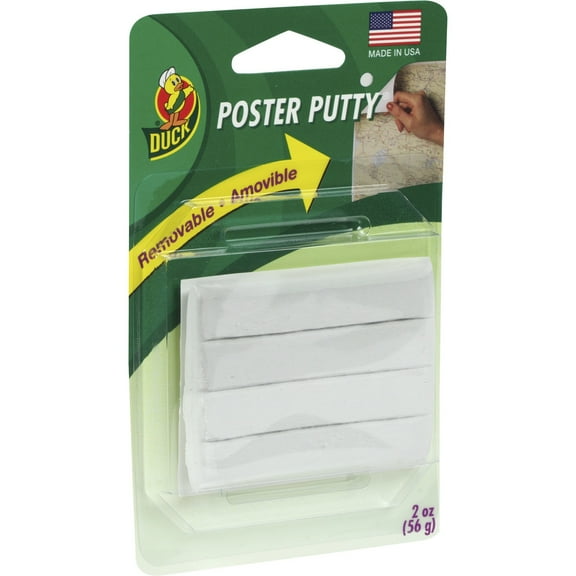 Duck Brand, DUCPTY2CT, Poster Mounting Putty - 12 Packs, 48 / Carton, White