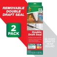 thumbnail image 1 of Duck Brand, Dark Gray Foam Double Draft Door Seal, 2Pack, Removable, Machine Washable, 1 of 14