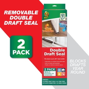 Duck Brand Dark Gray Foam Double Draft Door Seal, 2 pack