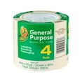 thumbnail image 1 of Duck Brand General Purpose Masking Tape, 0.94 in. x 55 yd., Beige, 4 Pack, 1 of 8