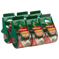 Duck Brand HD Clear Heavy Duty Packing Tape, Clear, 1.88 in. x 22.2 yd., 6 Pack