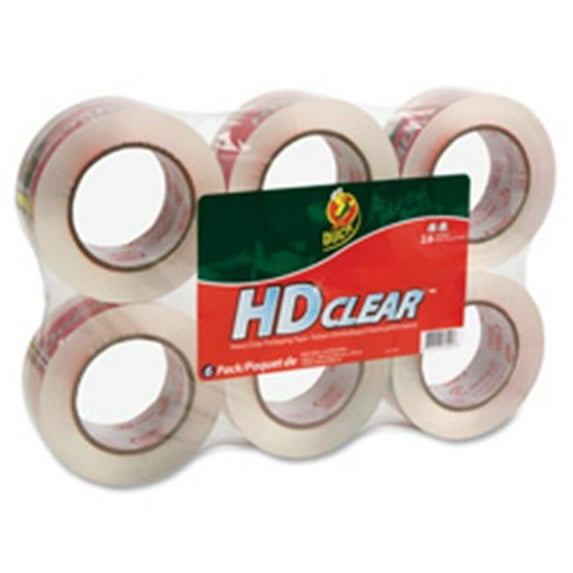 Duck Brand HD Packing Tape, 1.88 in. x 110yds, 2.6mil, 6-PK, Clear