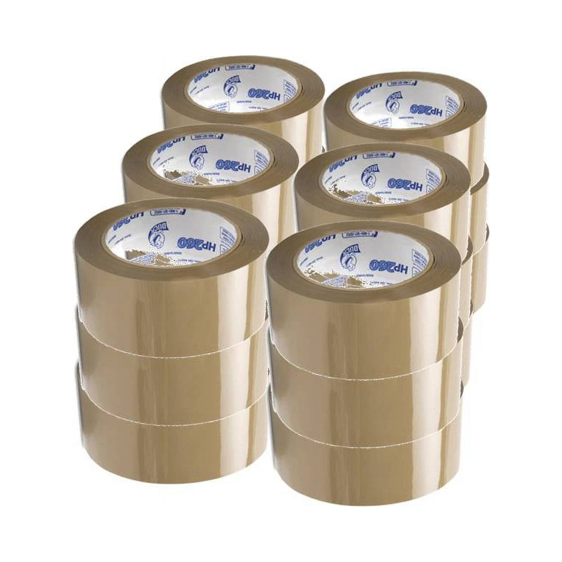Duck Brand HP260 Tan Packaging Tape (High-Performance 3.1 Mil), 1.88-inch x 60 yards, #299009 - 18 ROLLS