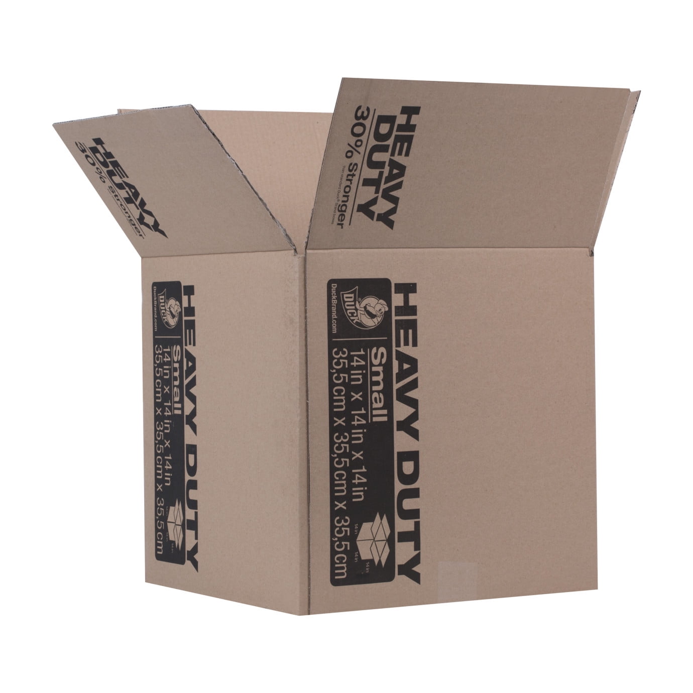 Duck Brand Heavy Duty Corrugate Moving Box, 14"x14"x14"