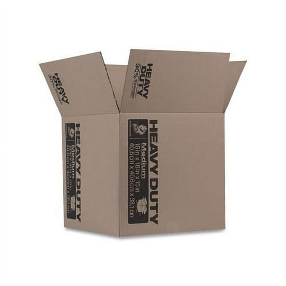 Duck Brand Heavy Duty Kraft Box - Brown, 16 in. x 16 in. x 15 in.