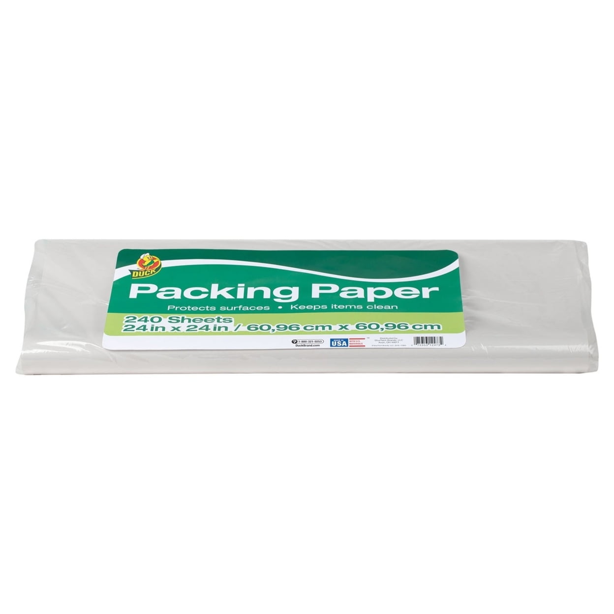 Duck Brand Packing Paper, White, 24 x 24 (240 Sheets) 