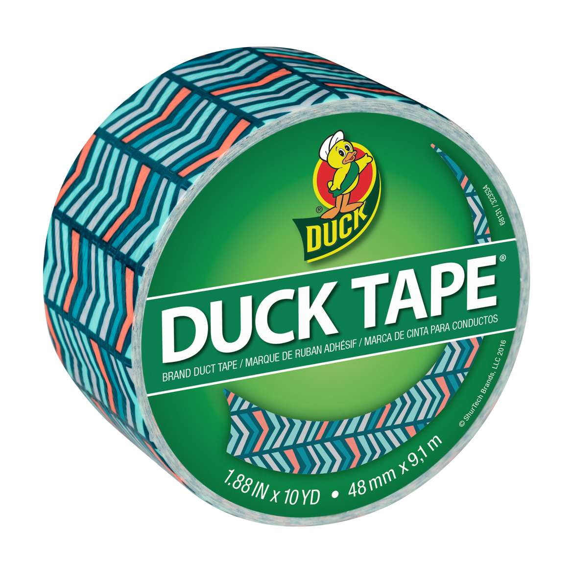 Duck Brand Printed Duct Tape Patterns: 1.88 in x 30 ft. (Brushed Stripes)
