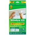 Duck Brand Shrink Film Clear Plastic Window Insulation Kit, 84 in. x120
