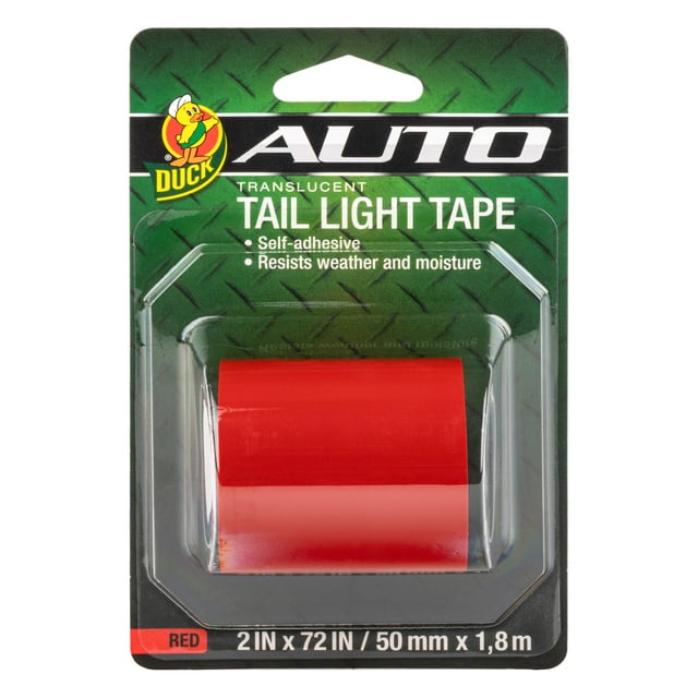 Duck Brand Translucent Tail Light Tape - Red, 2 in. x 72 in.