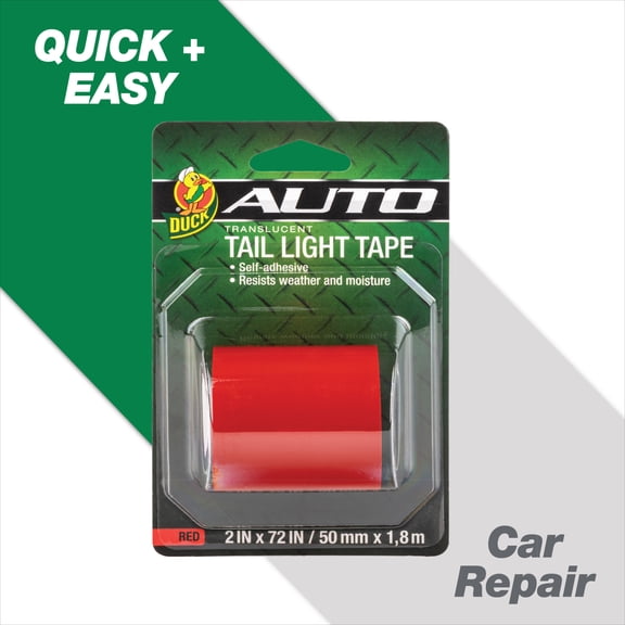 Duck Brand Translucent Tail Light Tape - Red, 2 in. x 72 in.