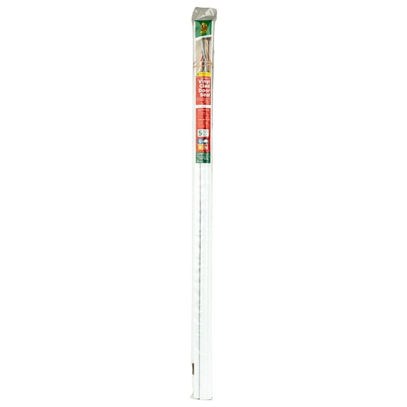 Duck Brand White Replacement Vinyl Clad Door Seal, 4 Strips (40.5 in.) 1 Strip (36 in.)