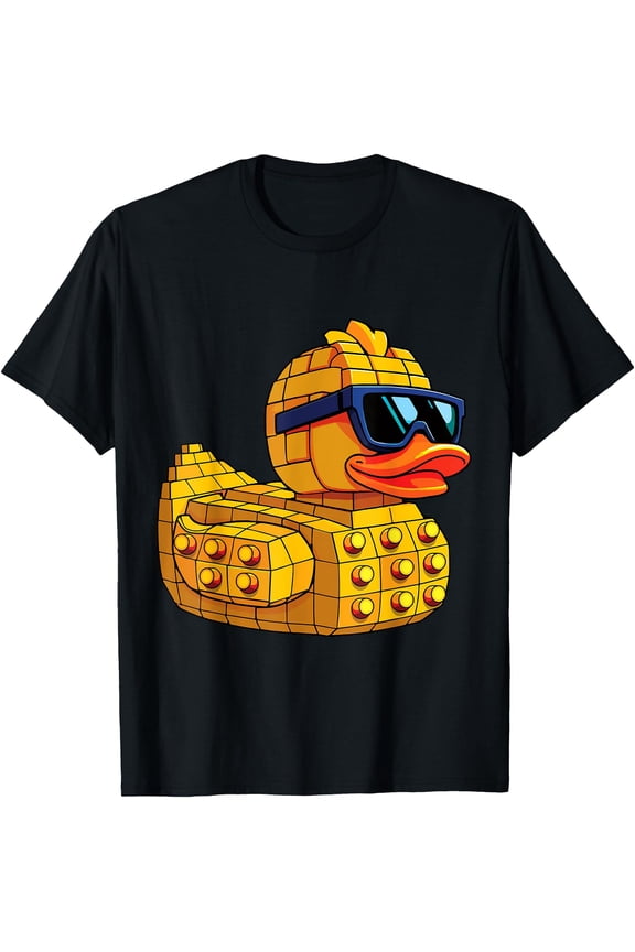 Duck Brick Master Builder Block Building Brick Builder T-Shirt