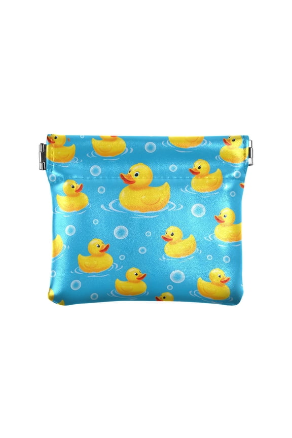 Duck Bubbles Wallet Small PU Leather Change Pouch Wallet for Women