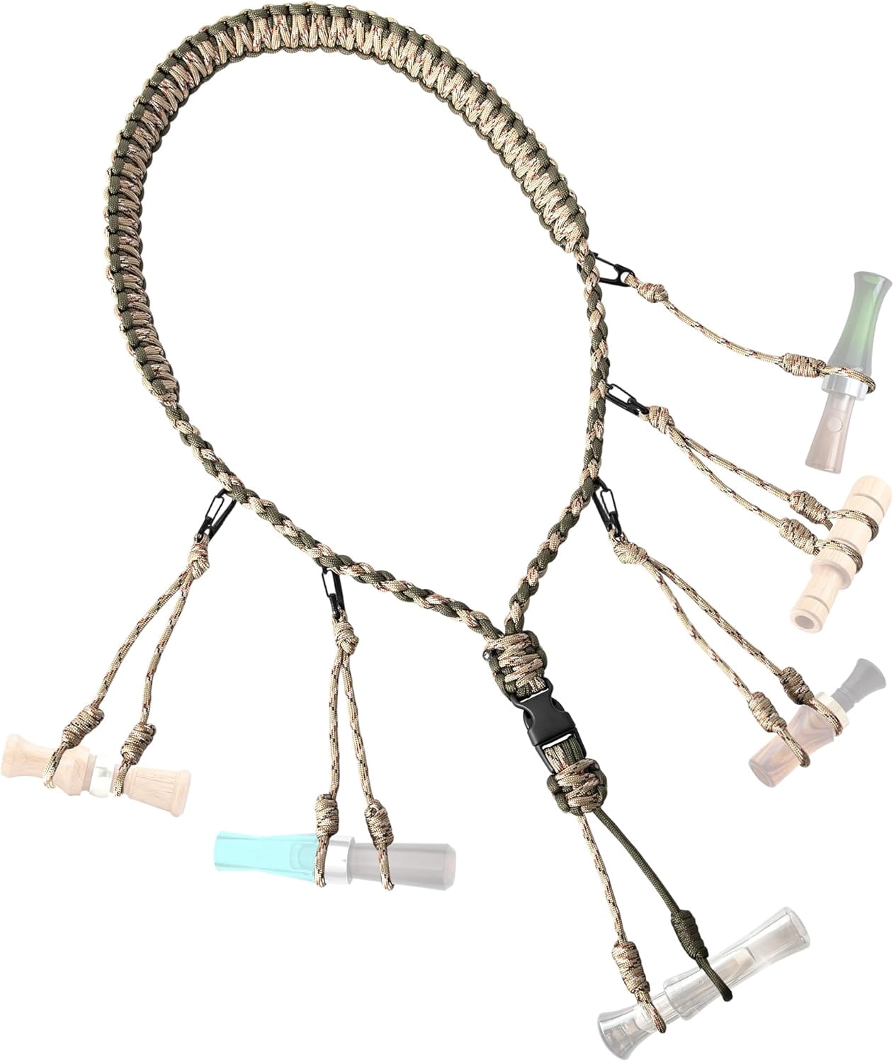 Duck Call Lanyard with Removable Drops Secures 11 Call Premium Real ...