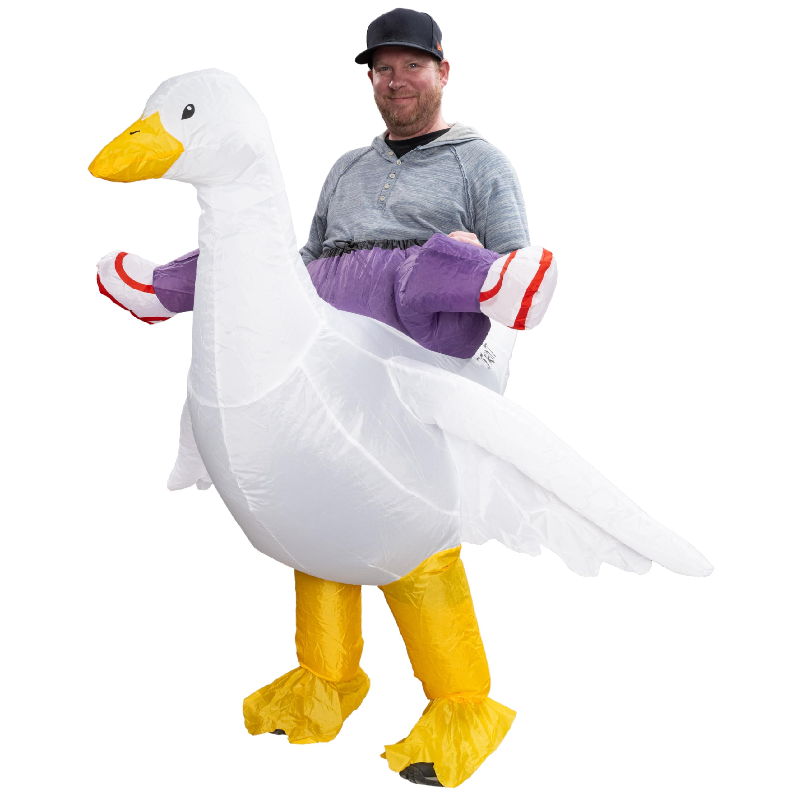 Duck Carry Me Ride Inflatable Suit - Funny Halloween & Cosplay Animal ...
