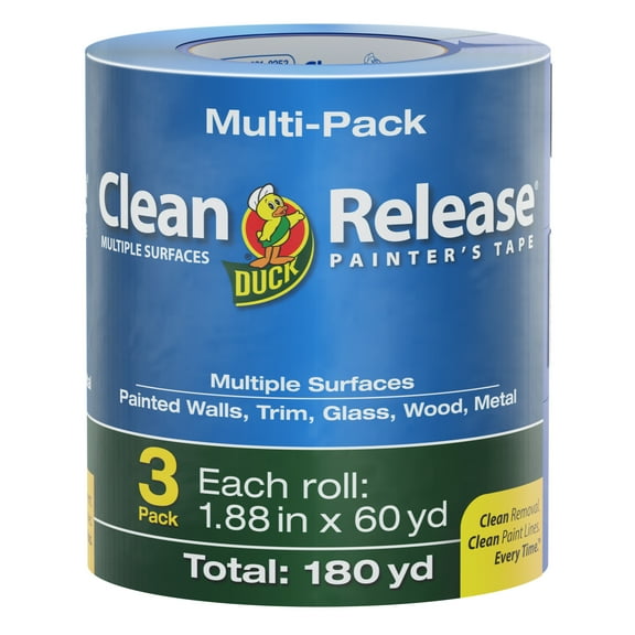 Duck Clean Release 1.88 In. X 60 Yd. Blue Painter's Tape, 3-pack