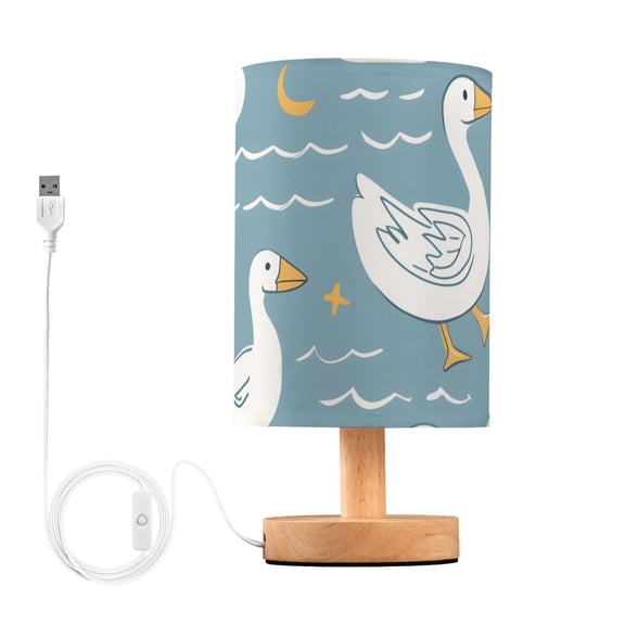 Duck Cloud Sun Wave Table Lamp with USB Port LED Warm Light Lamp Night Light Home Decor