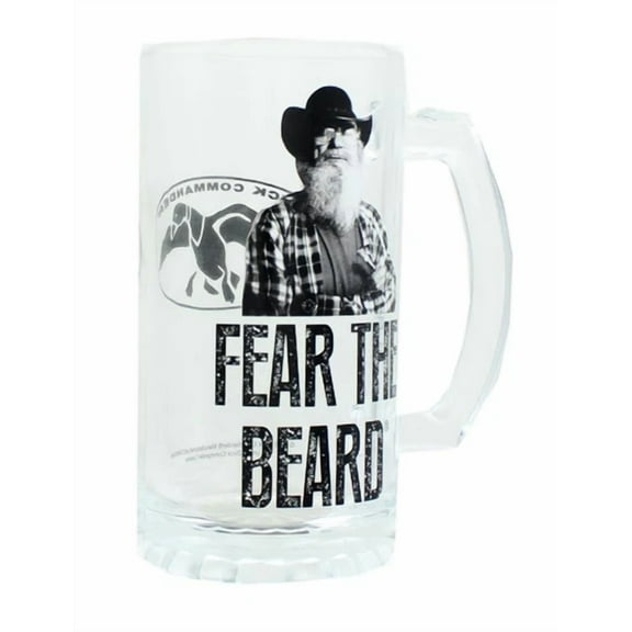Duck Commander Si Fear The Beard Clear Beer Mug