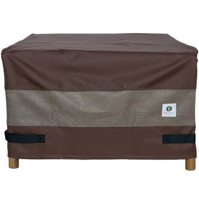 Duck Covers 40 in. Duck Covers Ultimate Square Fire Pit Cover - Mocha Cappuccino