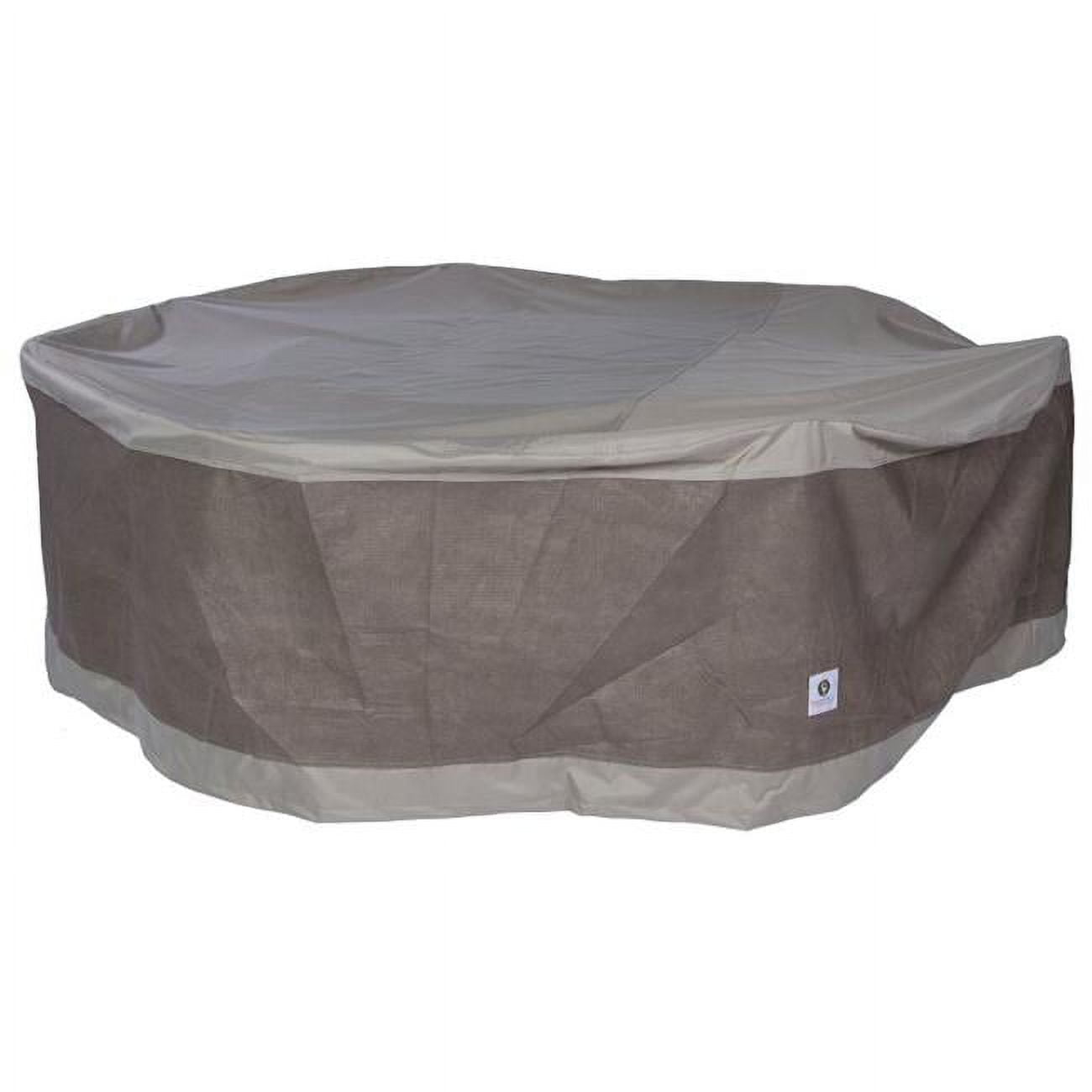 Duck Covers 90 in. Duck Covers Elegant Round Patio Table with Chairs
