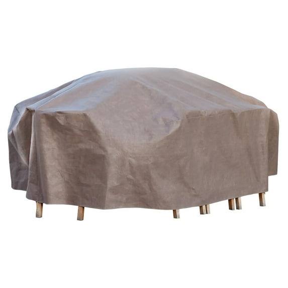 Duck Covers Elite 96" Rectangle/Oval Patio Table with Chairs Cover with Inflatable Airbag