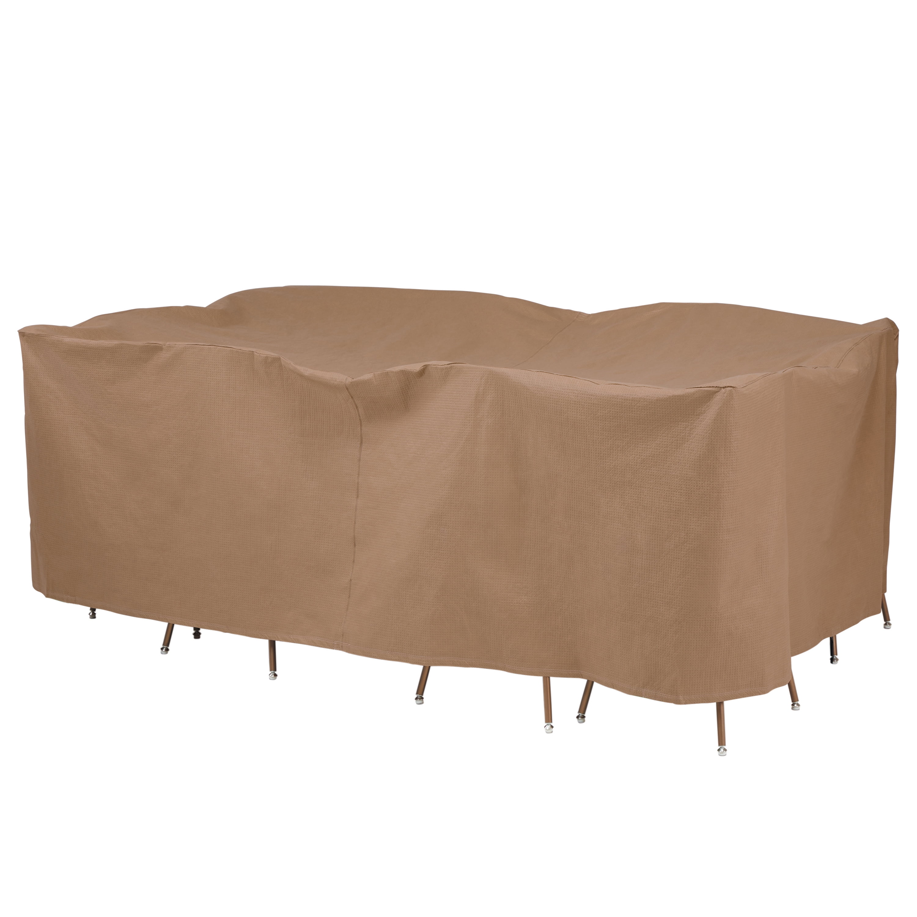 Essential Water-Resistant Brown Patio Table and Chair Set Cover