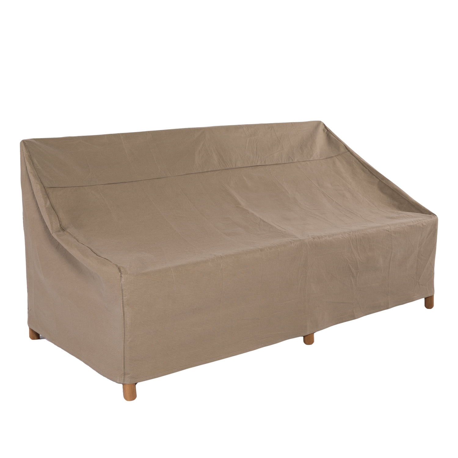 Essential Water-Resistant Beige Patio Sofa Cover, 93-Inch