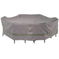 Duck Covers Soteria 109 in. Grey Rectangular/Oval Patio Table with