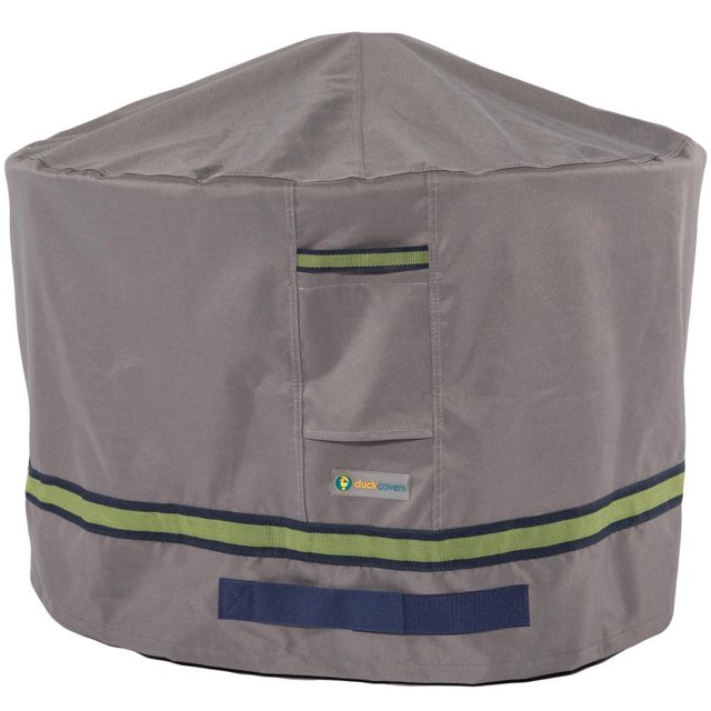 Duck Covers Soteria 36 in. Grey Round Fire Pit Cover