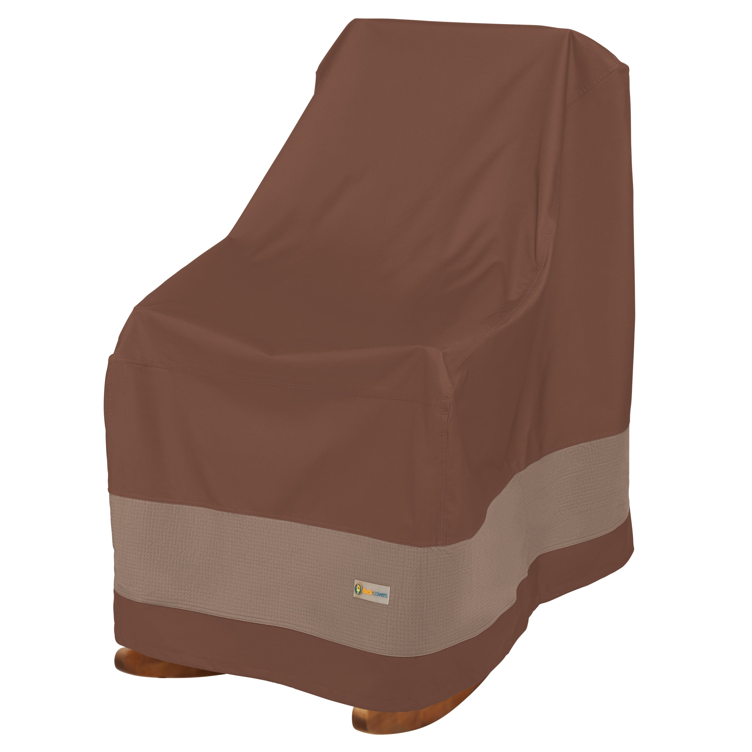 Ultimate 28" Beige and Brown Polyester Patio Chair Cover