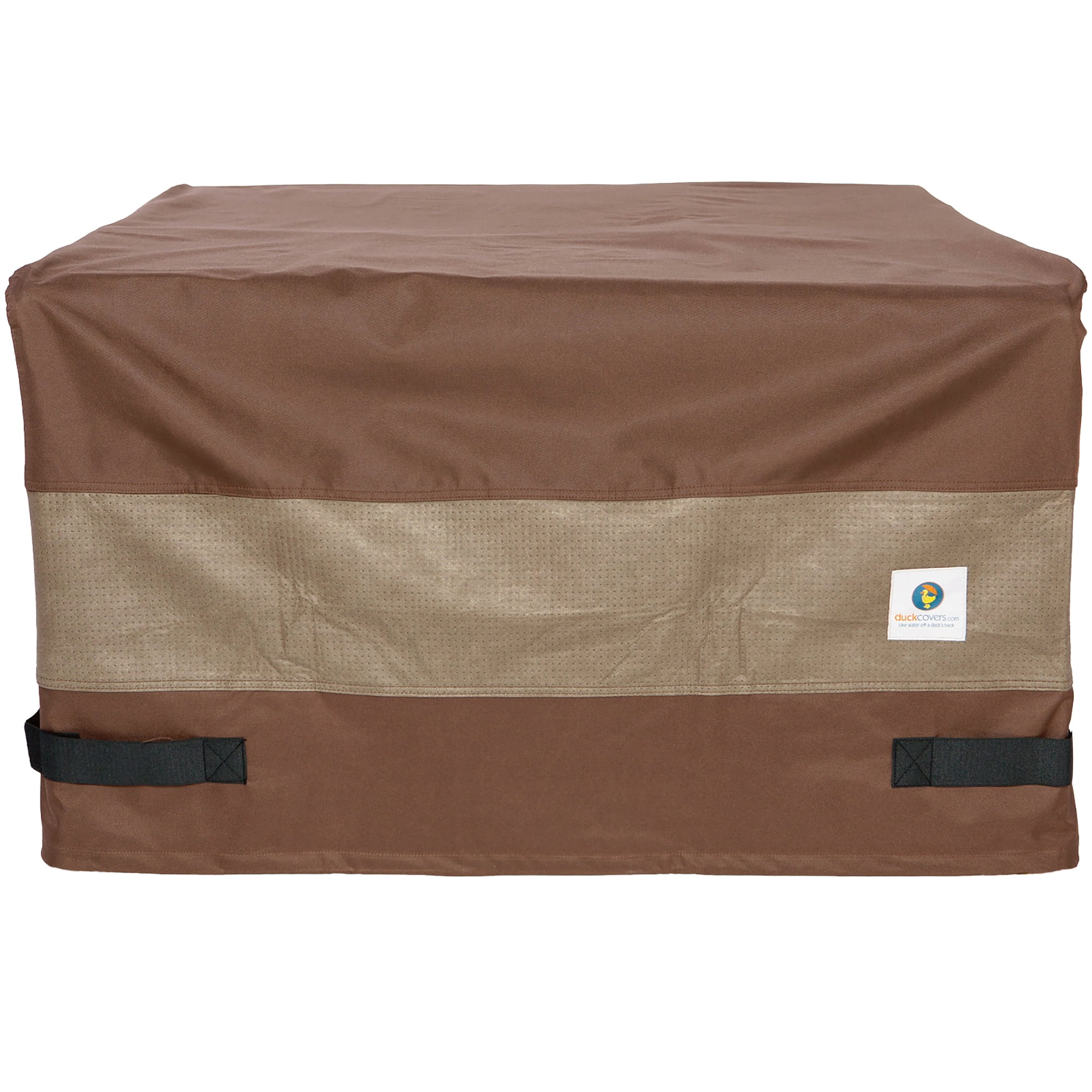 Mocha Cappuccino 40-Inch Square Polyester Fire Pit Cover