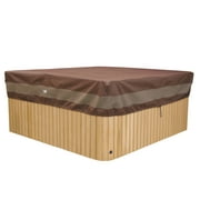 Duck Covers Ultimate Waterproof 86 Inch Square Hot Tub Cover Cap
