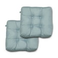 thumbnail image 1 of Duck Covers Water-Resistant Indoor Outdoor Seat Cushions, 19 x 19 x 5 inch, Grey Gull, 2 Pack, 1 of 9