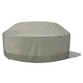thumbnail image 1 of Duck Covers® Weekend Water-Resistant Outdoor Round Table & Chair Cover with Integrated Duck Dome, 106 x 32 Inch, Moon Rock, 1 of 13