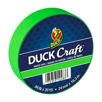 Duck Craft Paper Tapes - Neon Green, 20 Yards