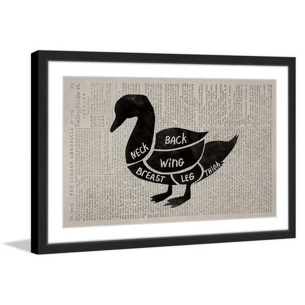 "Duck Cuts" Framed Painting Print