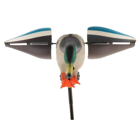 Duck Decoy with Mallard Drake Lure with Support Pole