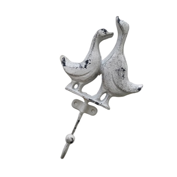 Duck Design Heavy Duty Wall Hook Key Holder Entryway Decorative Metal Art
