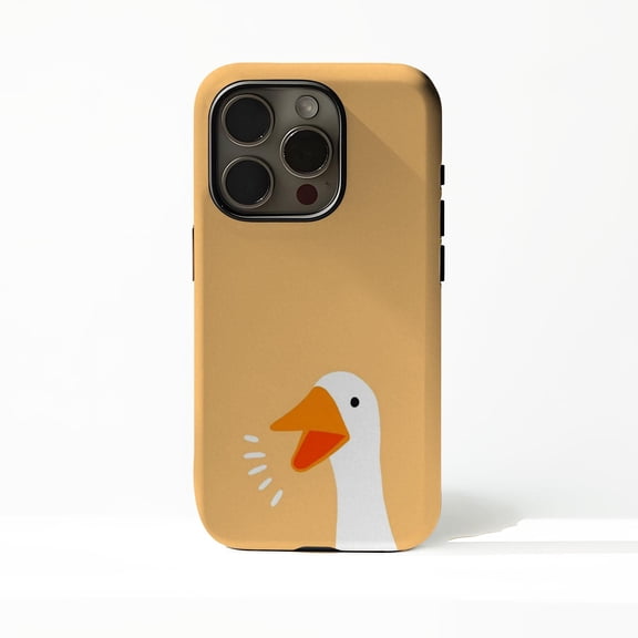 Duck Design Tough Case for Apple iPhone, Dual-Layer Polycarbonate TPU Protective Phone Cover