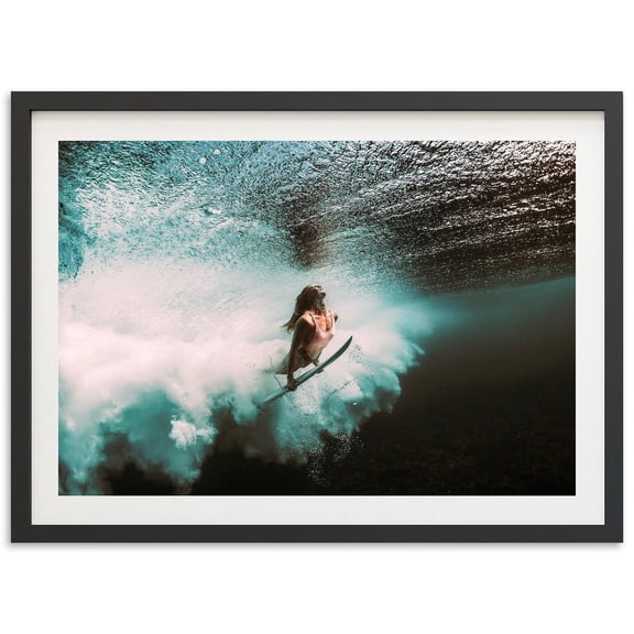Duck Dive Surf Photography Wall Art Home Decor Unframed Paper Print