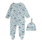 Duck Duck Goose Baby Boys 2-Piece Coveralls Cap Set Outfit Color multi Size 3 - 6 months