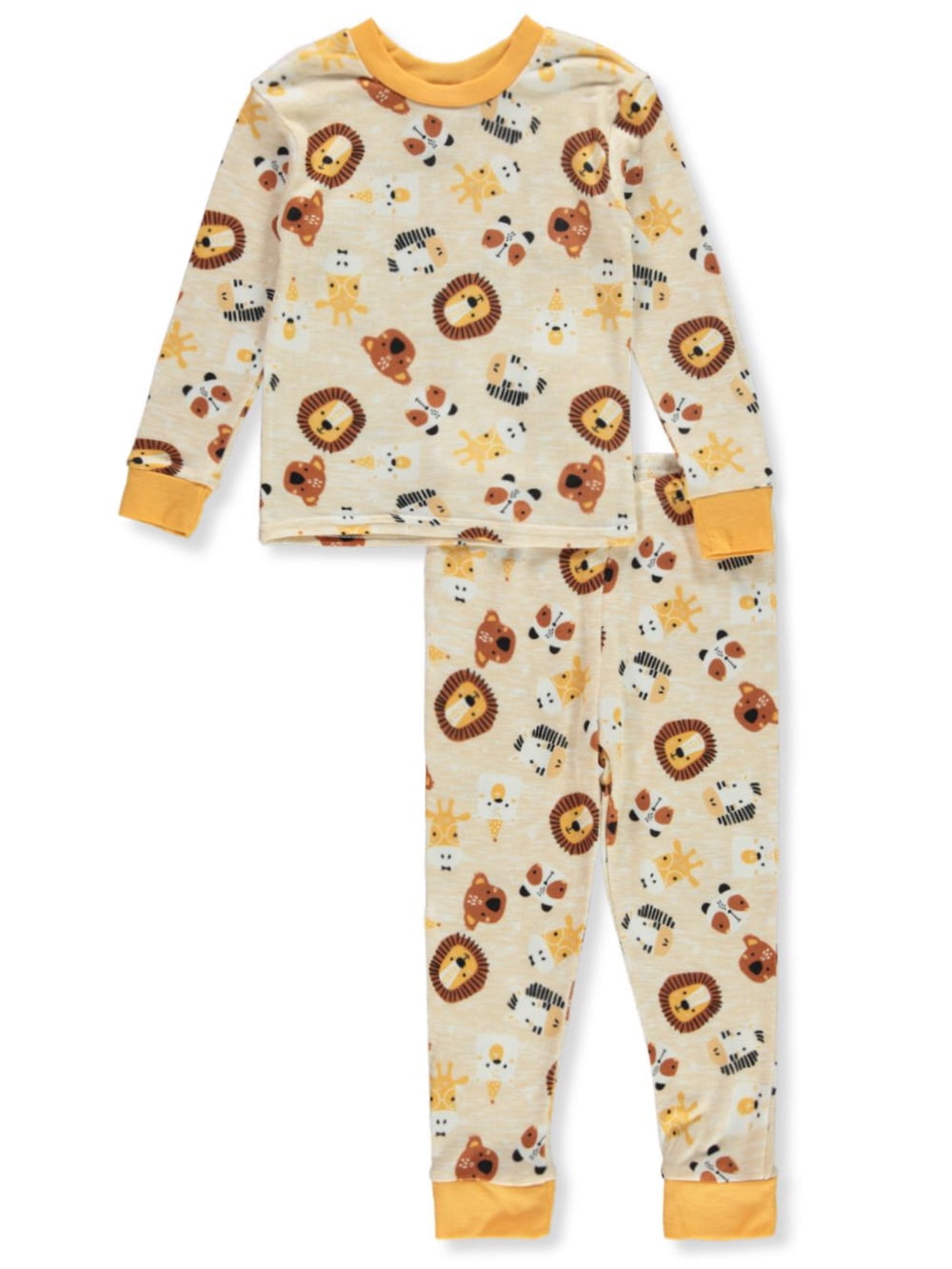 Duck Duck Goose Baby Boys' 2Piece Lion Pajamas Set mustard, 18