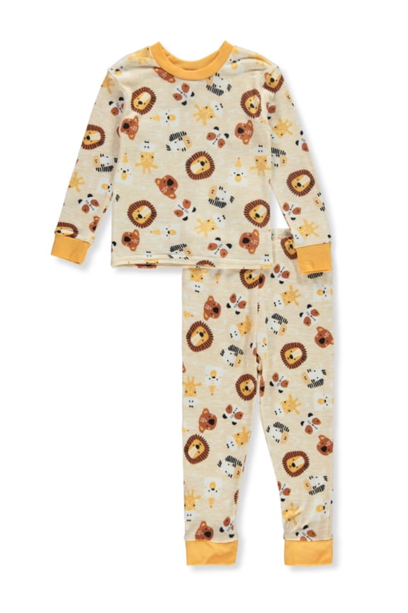 Baby Boys' 2-Piece Lion Pajamas Set Color: mustard Size: 24 months