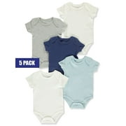 Duck Duck Goose Baby Boys 5-Pack Bodysuits - multi, 6 - 9 months Newborn