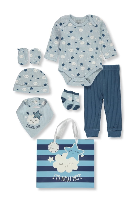 Baby Boys' 8-Piece Layette Gift Set Color: blue Size: 3 - 6 months