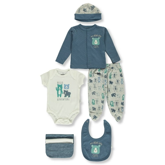 Duck Duck Goose Baby Boys' 9-Piece Layette Set Color: blue Size: 0 - 3 months