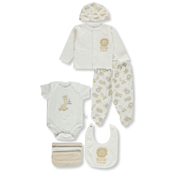 Duck Duck Goose Baby Boys' 9-Piece Layette Set Color: white Size: 3 - 6 months